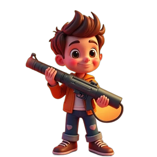 weapon, staff, jacket, concept art transparent PNG cut-out