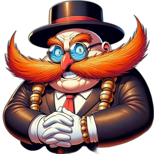 staff, mask, hat, face, cartoon, concept art, comic book art, obese transparent PNG cut-out
