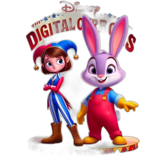3d render, concept art, cartoon, two, disney, character, animations, young transparent PNG cut-out