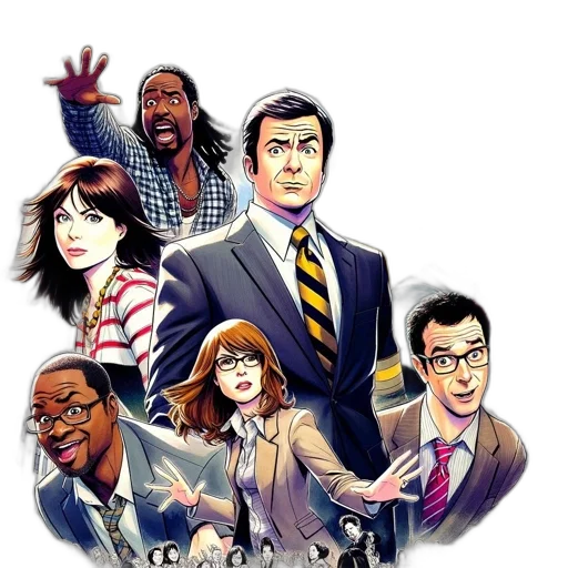 staff, comic book art, cartoon, concept art, poster, promoting, comic, adaptation transparent PNG cut-out
