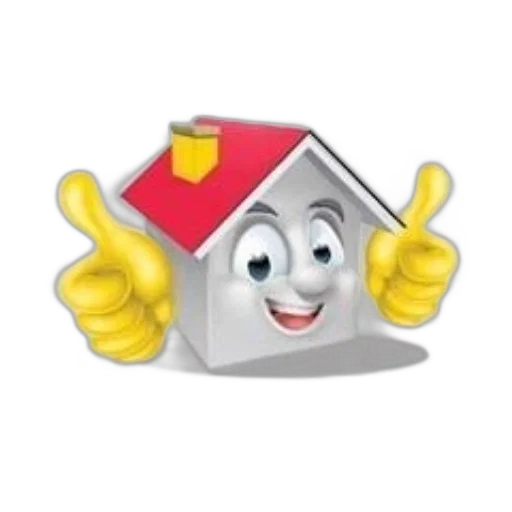 robot, furniture, building, 3d render, photorealistic, cartoon, house, red transparent PNG cut-out