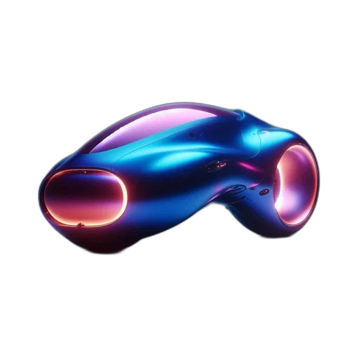 car, weapon, shoes, robot, 3d render, concept art, vaporwave, cyberpunk transparent PNG cut-out