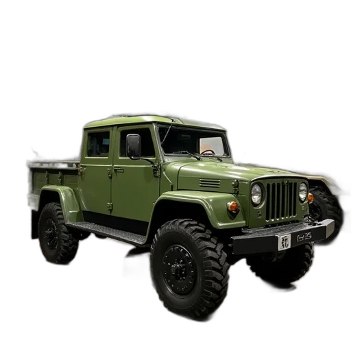 car, 3d render, photorealistic, concept art, green, military, vehicle, large transparent PNG cut-out
