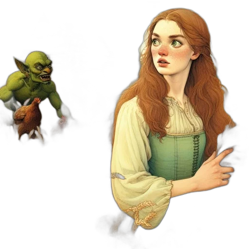creature, concept art, fantasy art, pixel art, 3d render, earth tones, green, young transparent PNG cut-out