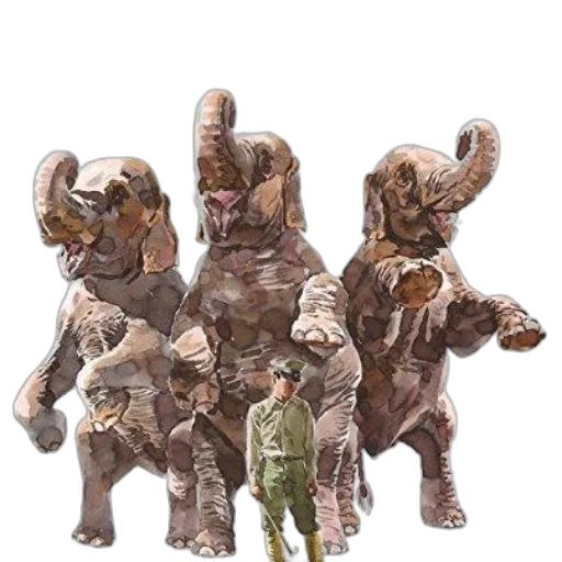 animal, creature, concept art, 3d render, fantasy art, watercolor, earth tones, book transparent PNG cut-out