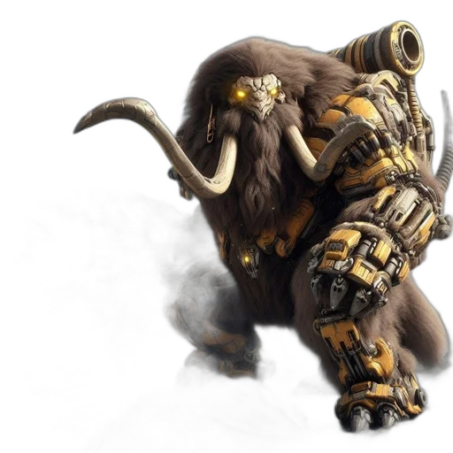 animal, creature, weapon, concept art, fantasy art, 3d render, photorealistic, futuristic transparent PNG cut-out