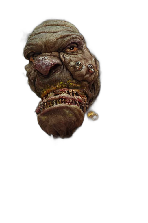 mask, creature, face, staff transparent PNG cut-out