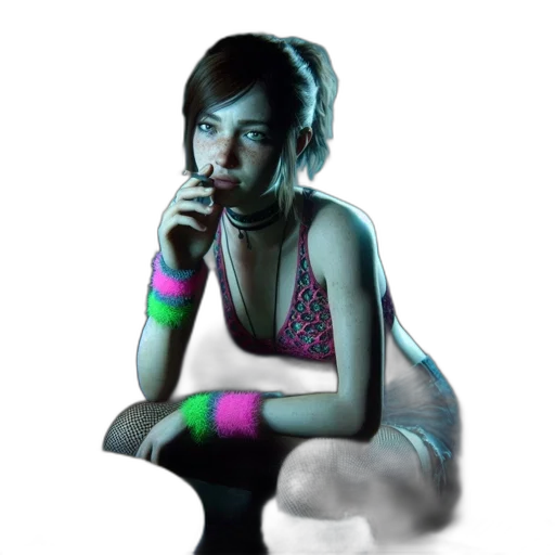 robot, dress, mask, jewelry, cyberpunk, concept art, photorealistic, vaporwave transparent PNG cut-out