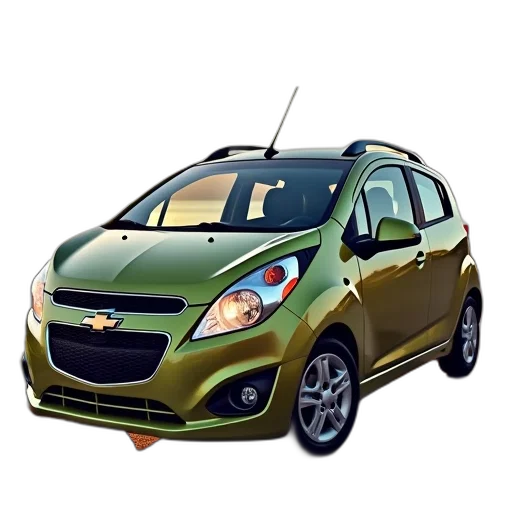 car, 3d render, photorealistic, 2012, chevrolet, spark, hatch transparent PNG cut-out