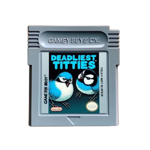 weapon, pixel art, game, boy, cartridge, named, deadliest, titties transparent PNG cut-out