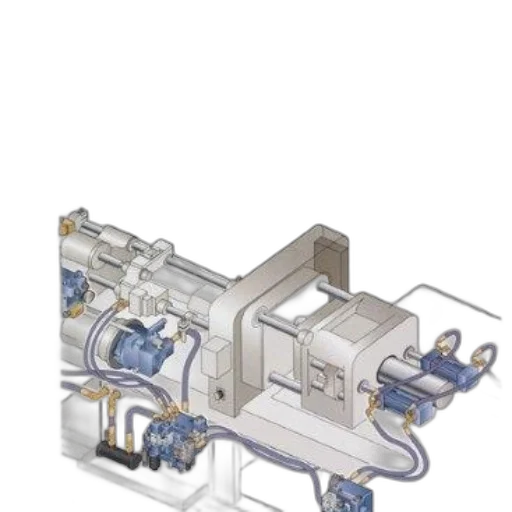 robot, 3d render, concept art, eaton, industrial, hydraulics, manual, comprehensive transparent PNG cut-out