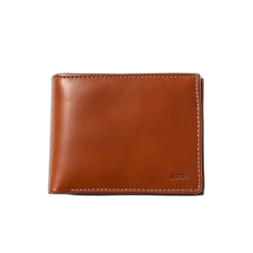 jacket, plain, brown, leather, wallet, displayed, against, white transparent PNG cut-out