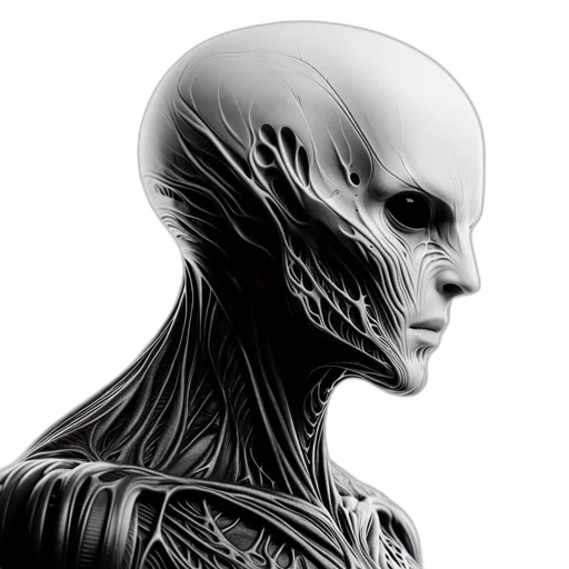 robot, face, creature, mask, concept art, comic book art, 3d render, photorealistic transparent PNG cut-out