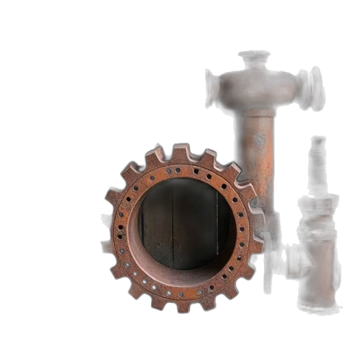 weapon, bottle, 3d render, some, rusty, old, construction, parts transparent PNG cut-out