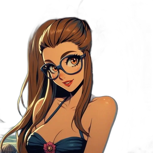 dress, staff, jewelry, face, cartoon, anime, comic book art, fantasy art transparent PNG cut-out