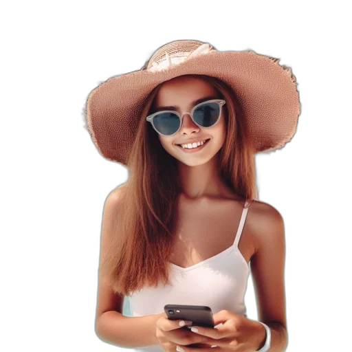 hat, face, jewelry, hair, photorealistic, cartoon, 3d render, oil painting transparent PNG cut-out