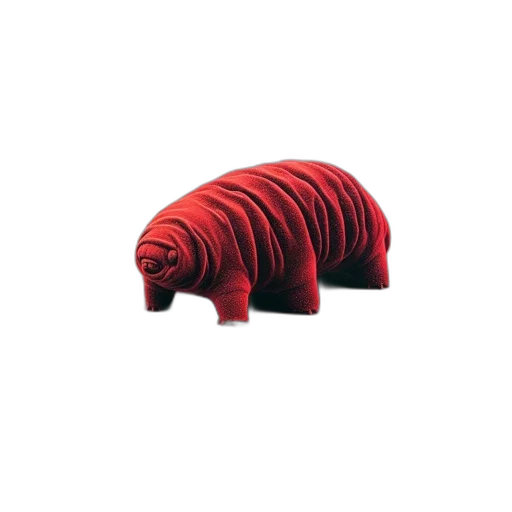 animal, creature, food, furniture, 3d render, concept art, photorealistic, red transparent PNG cut-out