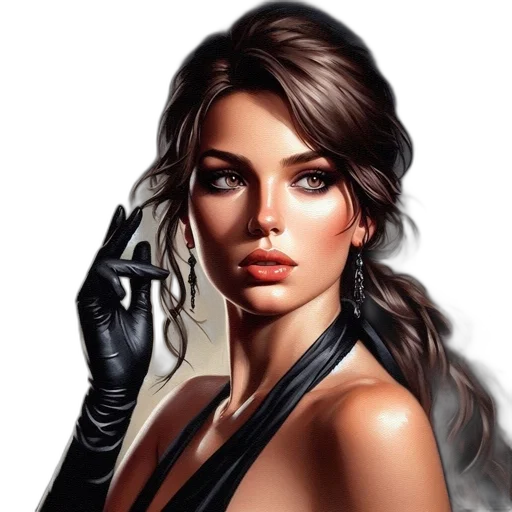 face, jewelry, mask, dress, photorealistic, comic book art, fantasy art, concept art transparent PNG cut-out