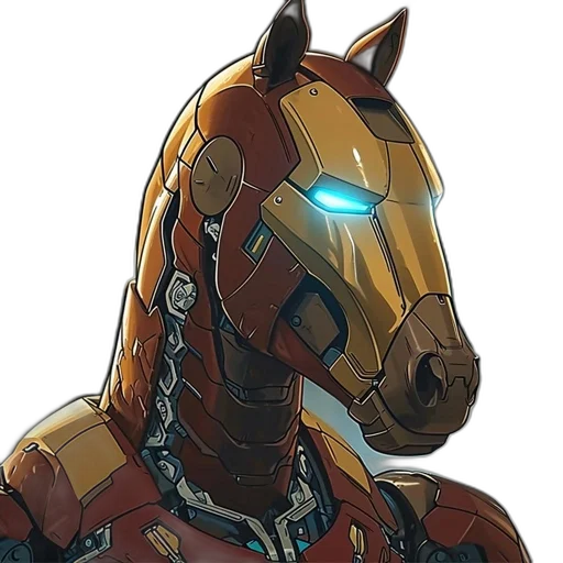 robot, mask, animal, face, concept art, comic book art, anime, pixel art transparent PNG cut-out
