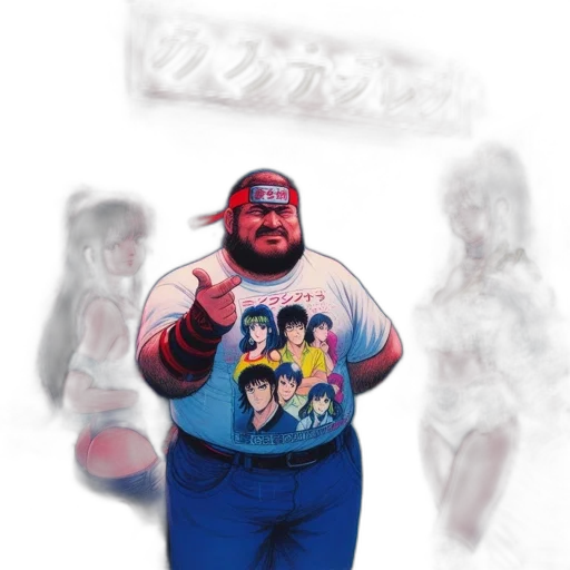 jacket, concept art, comic book art, vaporwave, pixel art, illuminated, asian, market transparent PNG cut-out