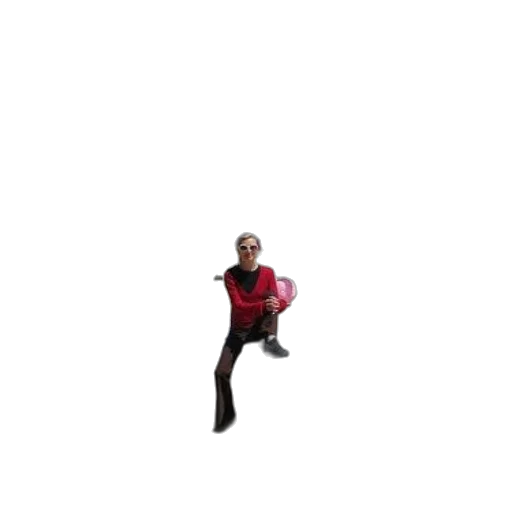 staff, creature, jacket, animal, pixel art, 3d render, concept art, woman transparent PNG cut-out