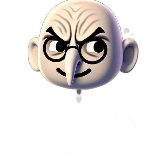 mask, face, staff, creature, 3d render, cartoon, concept art, photorealistic transparent PNG cut-out