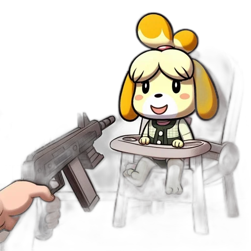 weapon, food, animal, staff, concept art, pixel art, anime, cartoon transparent PNG cut-out