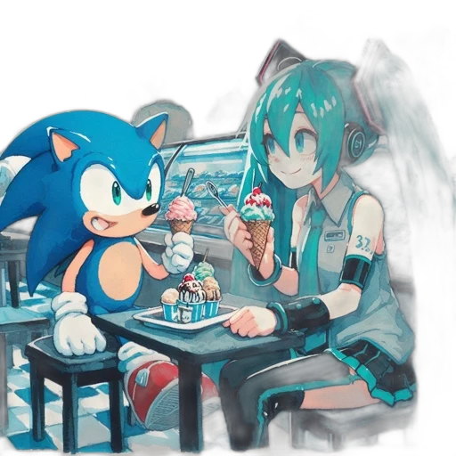 food, concept art, anime, watercolor, pixel art, neon lights, fire, underwater transparent PNG cut-out