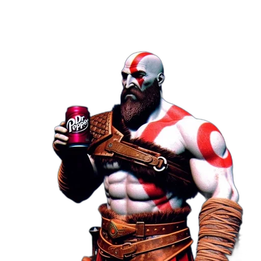 weapon, concept art, comic book art, fantasy art, pixel art, red, kratos, god transparent PNG cut-out