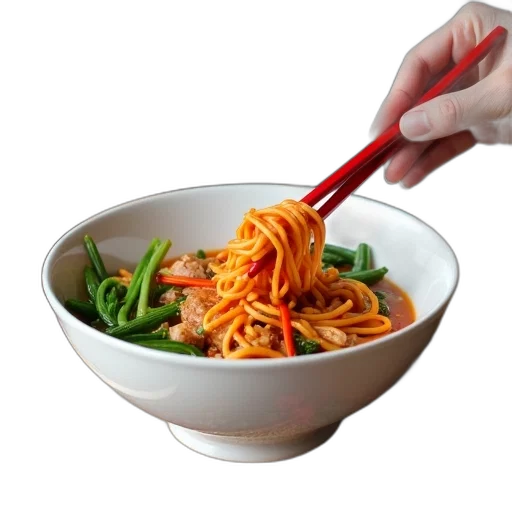 food, weapon, 3d render, photorealistic, person, holding, chopsticks, over transparent PNG cut-out