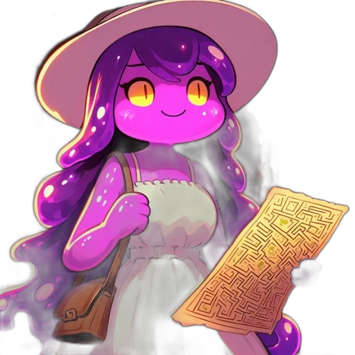 staff, hat, weapon, creature, concept art, fantasy art, pixel art, anime transparent PNG cut-out