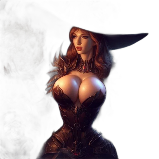 dress, hat, staff, fantasy art, concept art, comic book art, photorealistic, fire transparent PNG cut-out