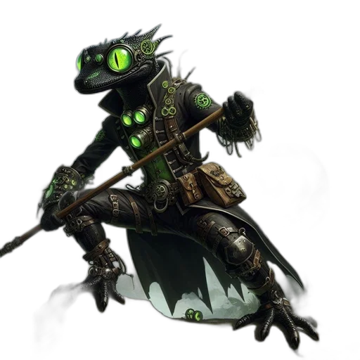 dragon, staff, creature, weapon, concept art, fantasy art, pixel art, green transparent PNG cut-out