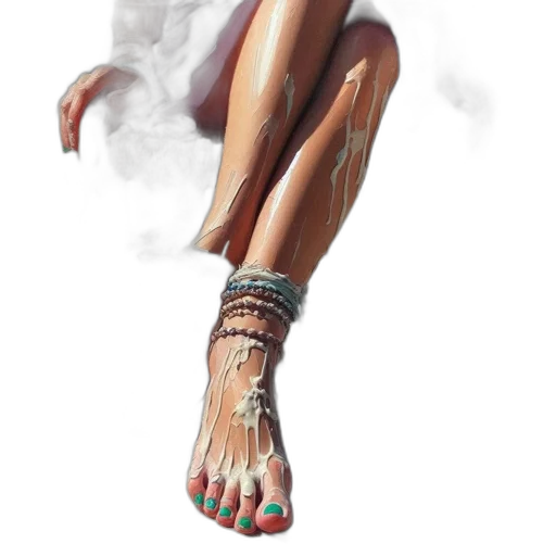 shoes, dress, jewelry, concept art, photorealistic, fantasy art, 3d render, fog transparent PNG cut-out