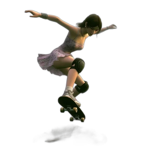 dress, shoes, 3d render, concept art, photorealistic, fantasy art, young, woman transparent PNG cut-out