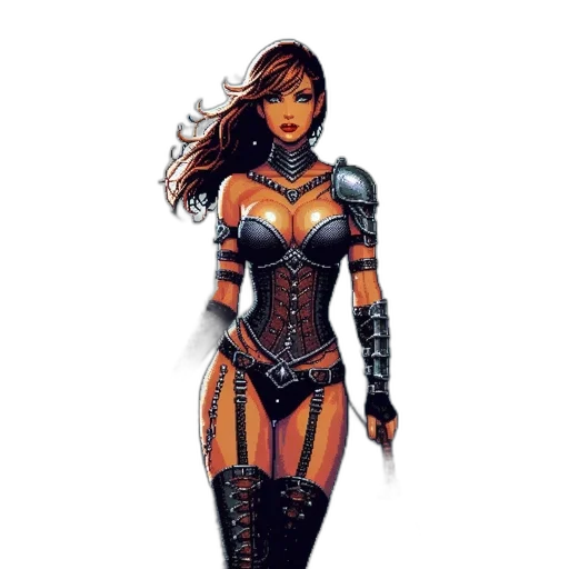 comic book art, fantasy art, concept art, pixel art, golden, dark, snowy, landscape transparent PNG cut-out