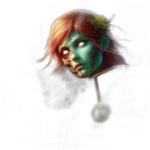 face, mask, staff, concept art, fantasy art, photorealistic, comic book art, outer space transparent PNG cut-out