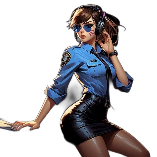 staff, weapon, jacket, concept art, comic book art, cyberpunk, fantasy art, blue transparent PNG cut-out