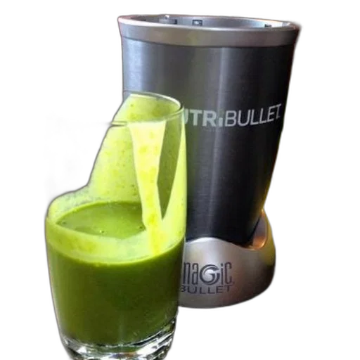 food, vibrant, green, smoothie, glass, sits, next, nutribullet transparent PNG cut-out