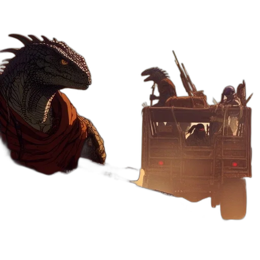 dragon, creature, animal, weapon, concept art, fantasy art, 3d render, pixel art transparent PNG cut-out