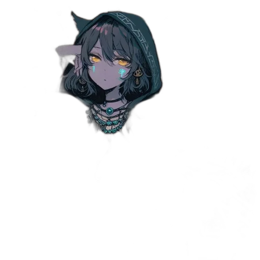 staff, mask, jewelry, creature, vaporwave, concept art, pixel art, fantasy art transparent PNG cut-out