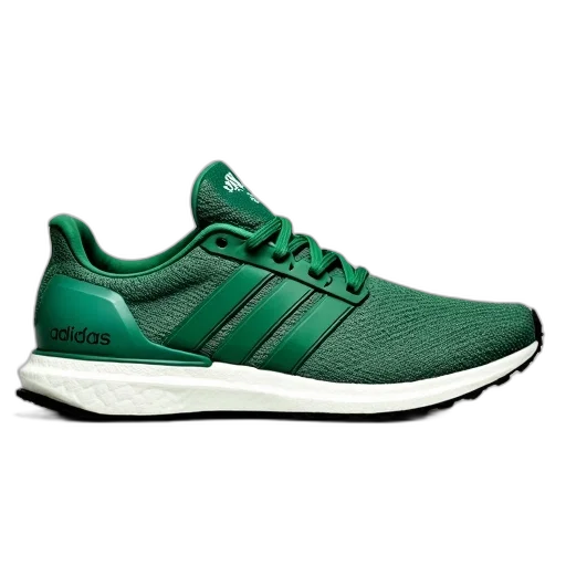 shoes, green, pair, white, adidas, running, textured, upper transparent PNG cut-out