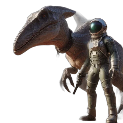 creature, robot, dragon, animal, concept art, 3d render, outer space, earth tones transparent PNG cut-out