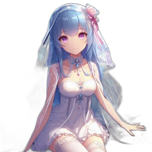 dress, robot, staff, face, anime, pixel art, fantasy art, concept art transparent PNG cut-out