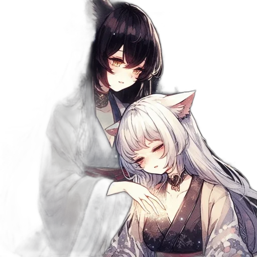 mask, watercolor, anime, fantasy art transparent PNG cut-out