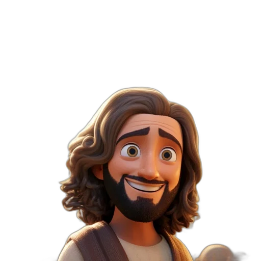 face, staff, cartoon, 3d render, concept art, fantasy art, poster, redeemed transparent PNG cut-out