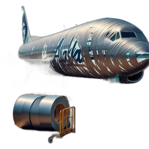 3d render, concept art, photorealistic, fantasy art, airplane, word, alaska, side transparent PNG cut-out