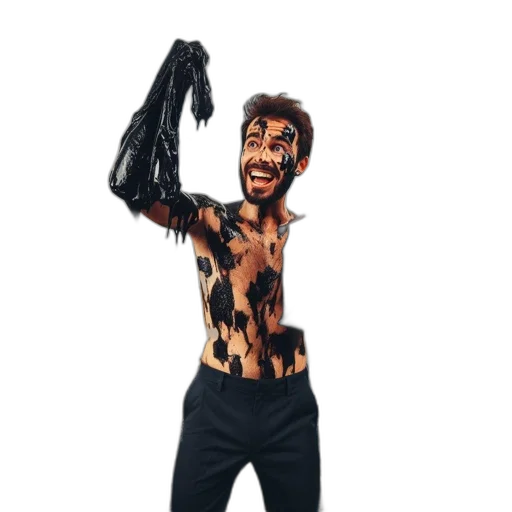 animal, creature, jacket, mask, concept art, cartoon, comic book art, photorealistic transparent PNG cut-out