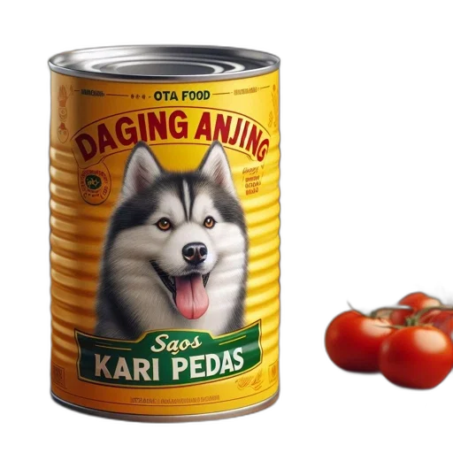 food, animal, creature, photorealistic, 3d render, concept art, can, daging transparent PNG cut-out