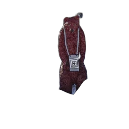 dress, jewelry, jacket, staff, large, bear, statue, camera transparent PNG cut-out
